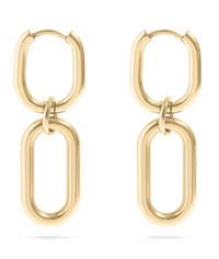 On Point!! PermaGold Paper Clip Earrings