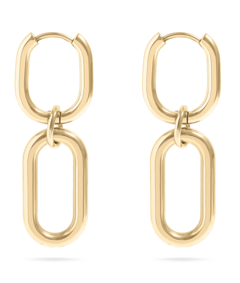 On Point!! PermaGold Paper Clip Earrings