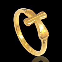 Load image into Gallery viewer, PermaGold  Cross Ring
