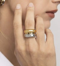 Load image into Gallery viewer, Our PVD PermaGold Two Tone Ring
