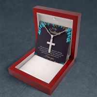 Load image into Gallery viewer, To My Wife - Artisan Cross Necklace with Ball Chain
