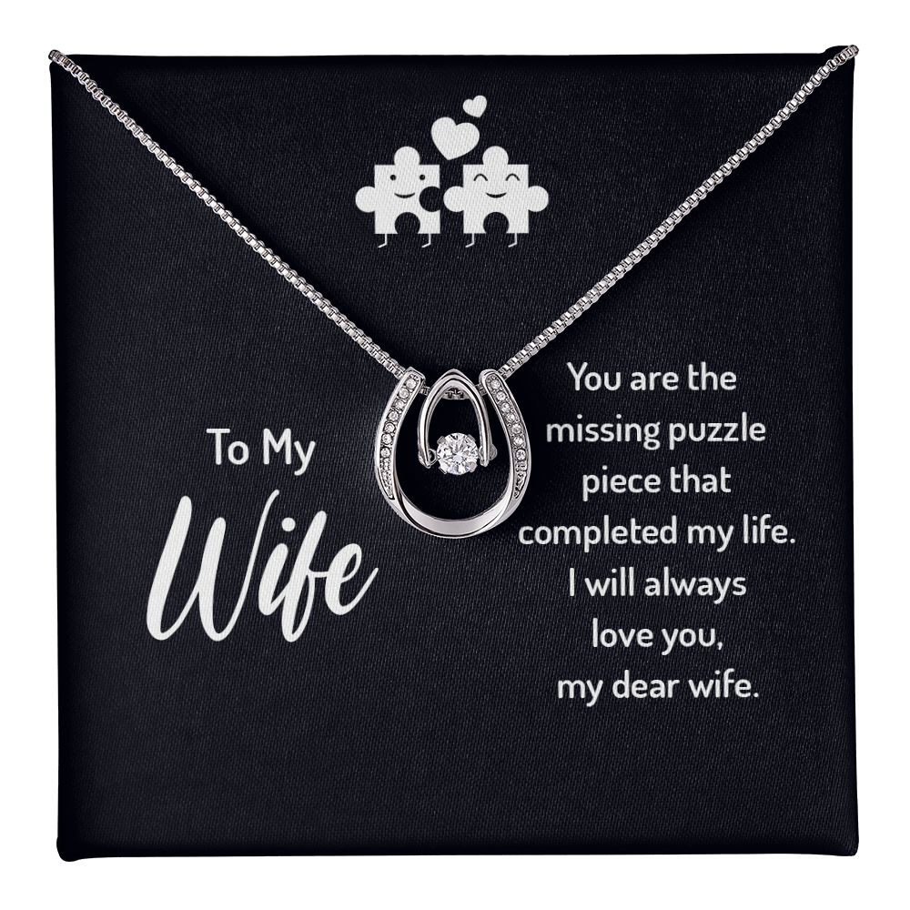 To My Wife - Lucky In Love Necklace