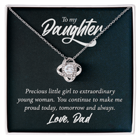 Load image into Gallery viewer, To My Daughter - Love Knot Necklace
