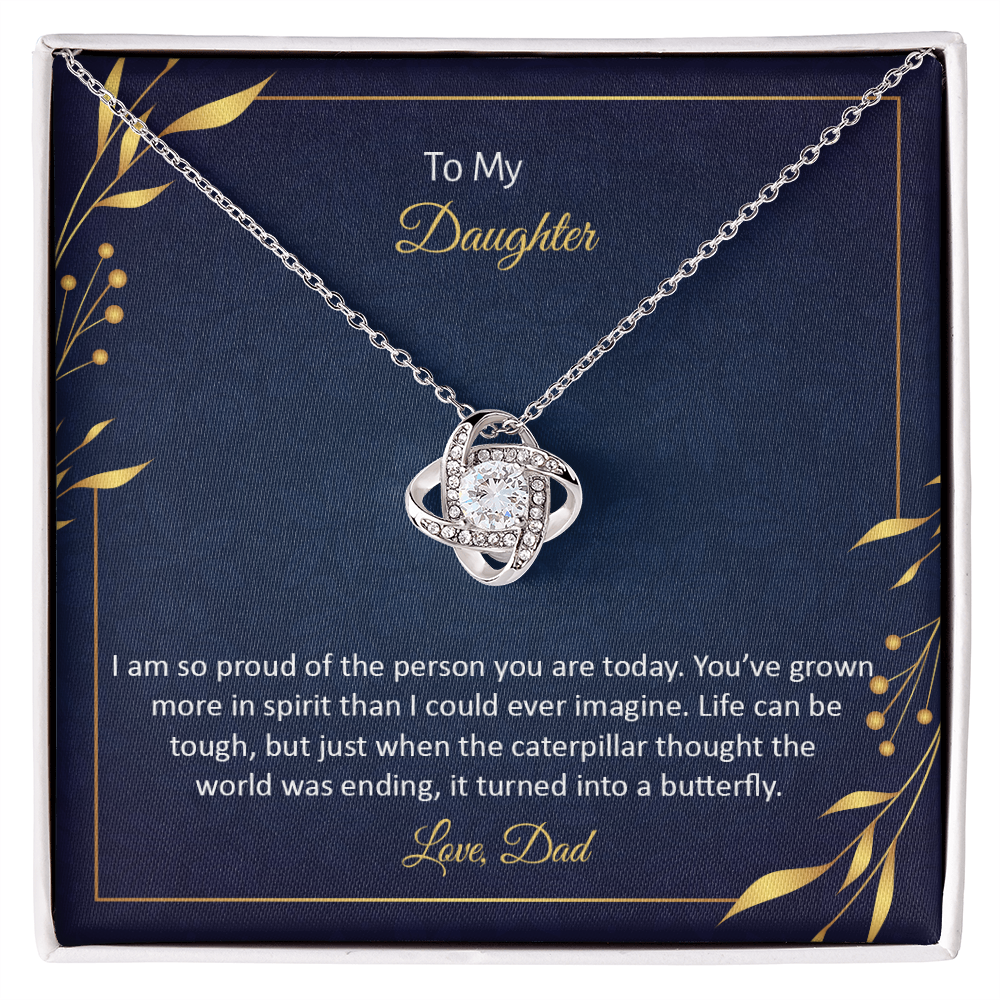 To My Daughter Necklace