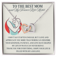 Load image into Gallery viewer, To My Mother - Interlocking Hearts Necklace
