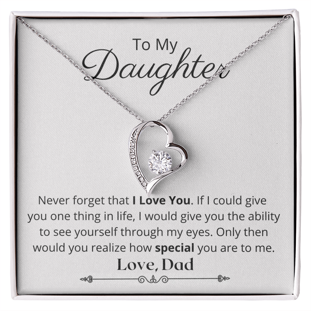 To My Daughter - Forever Love Necklace